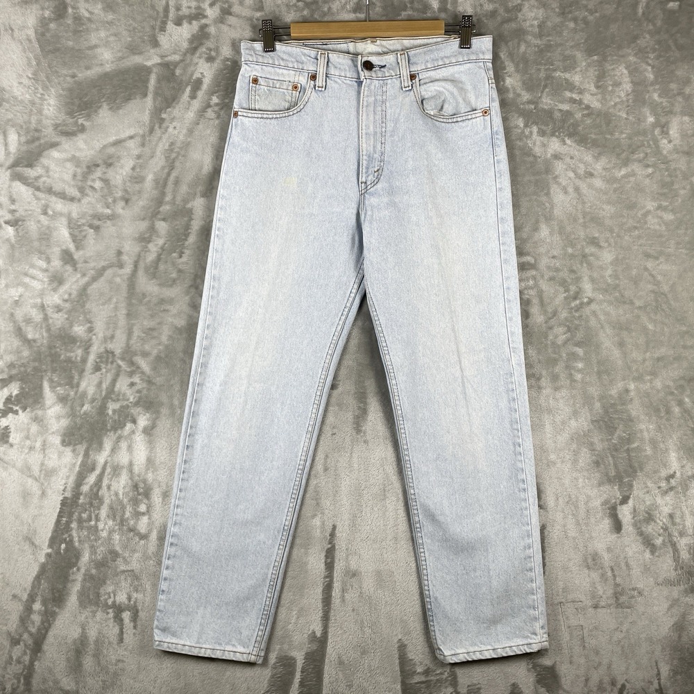 Vintage Levis 505 Jeans Mens 31x30 Made in USA 1980s Grunge Light Wash Denim 80s